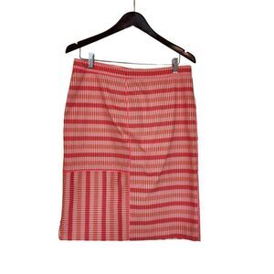 Per se by Carlisle hot pink 3 zipper skirt